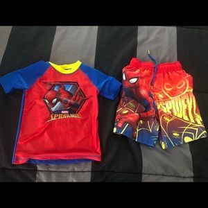 Brand new swim pants and shirt.